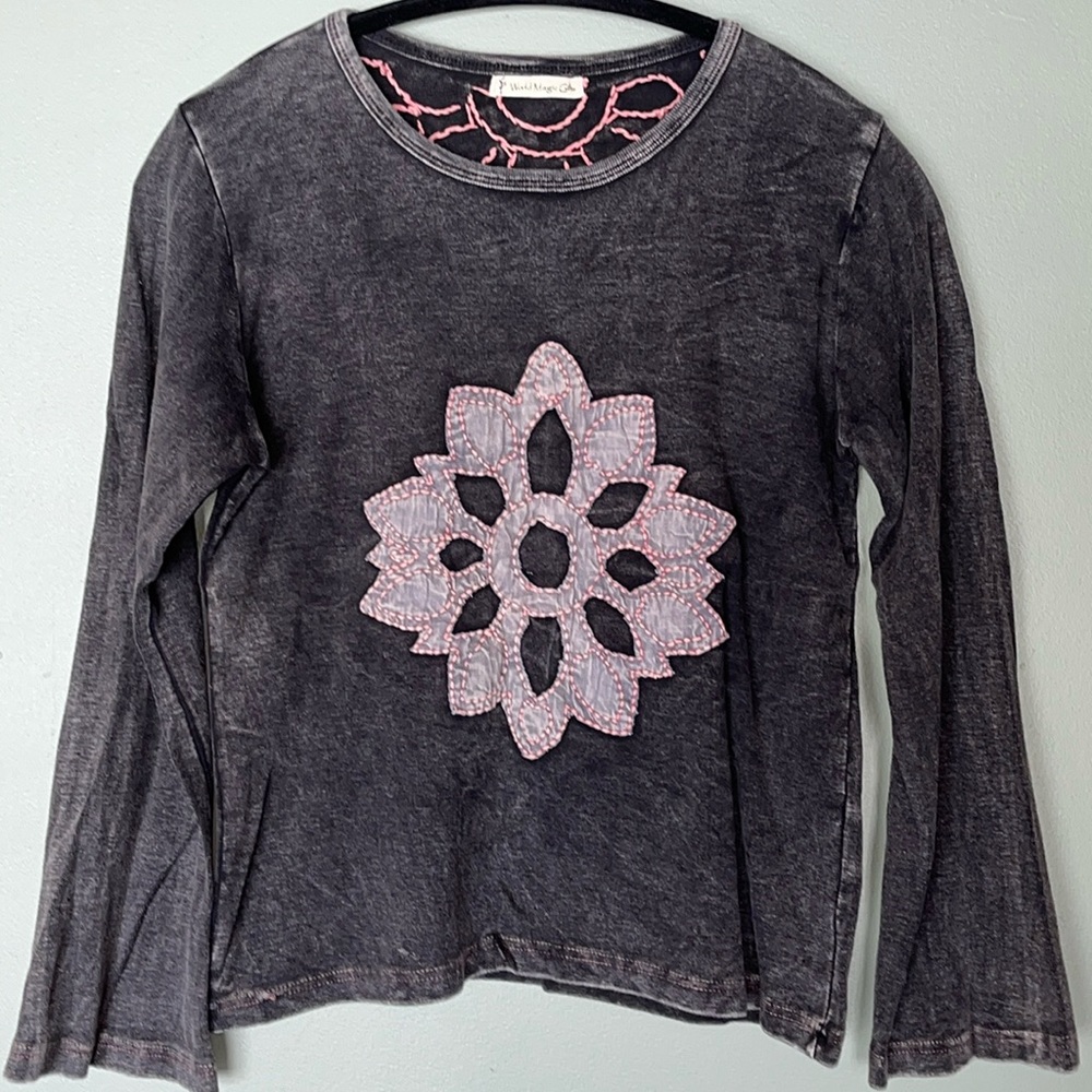 Boho style long sleeve top